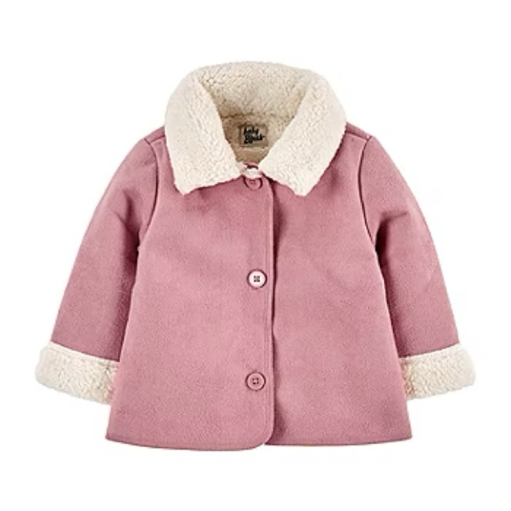 9m Pink Baby B’Gosh Sherpa coat!🧥